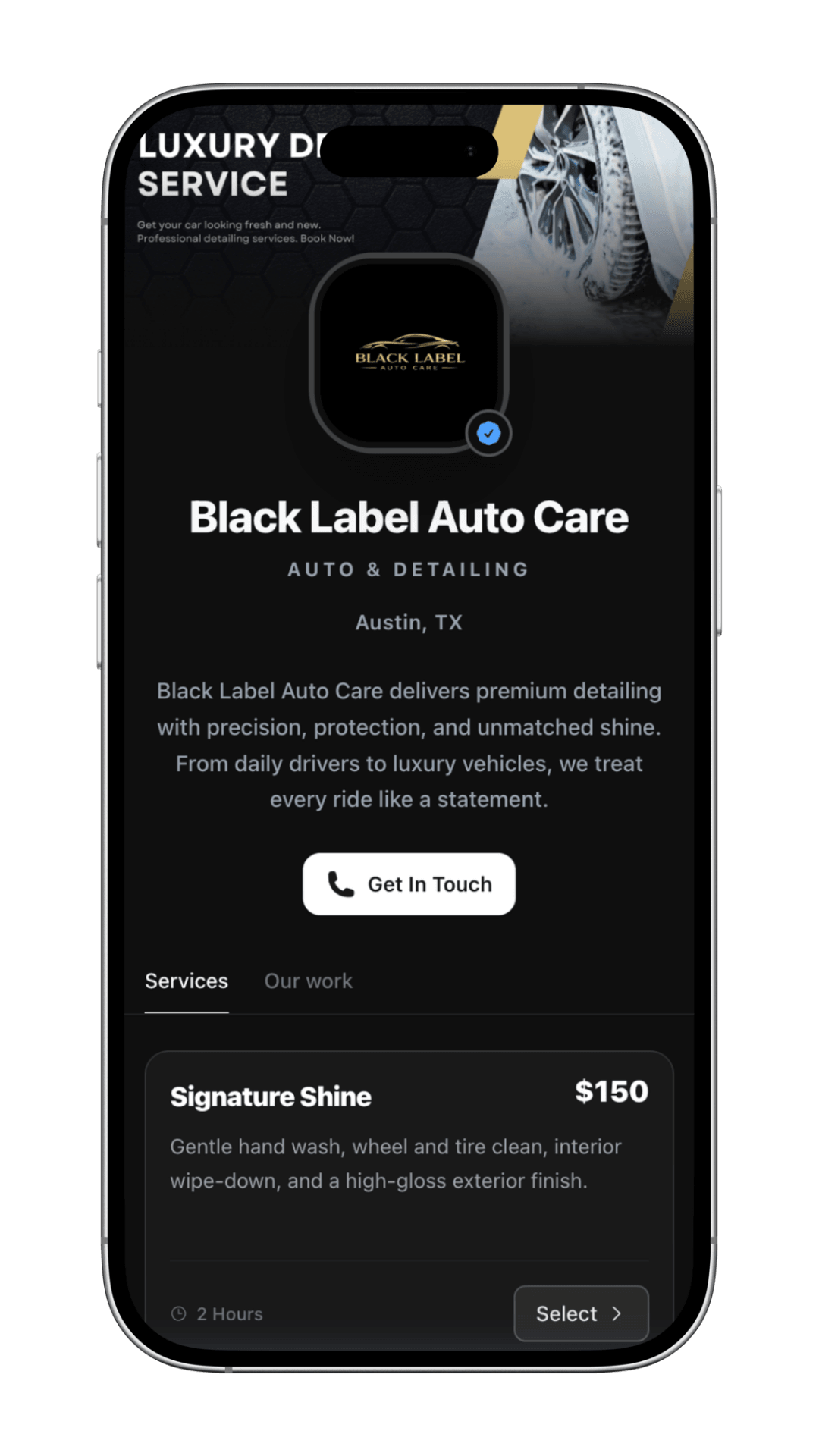 ServiceLink Profile Preview