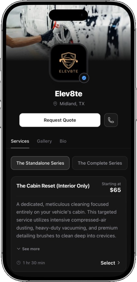 Elev8te booking page